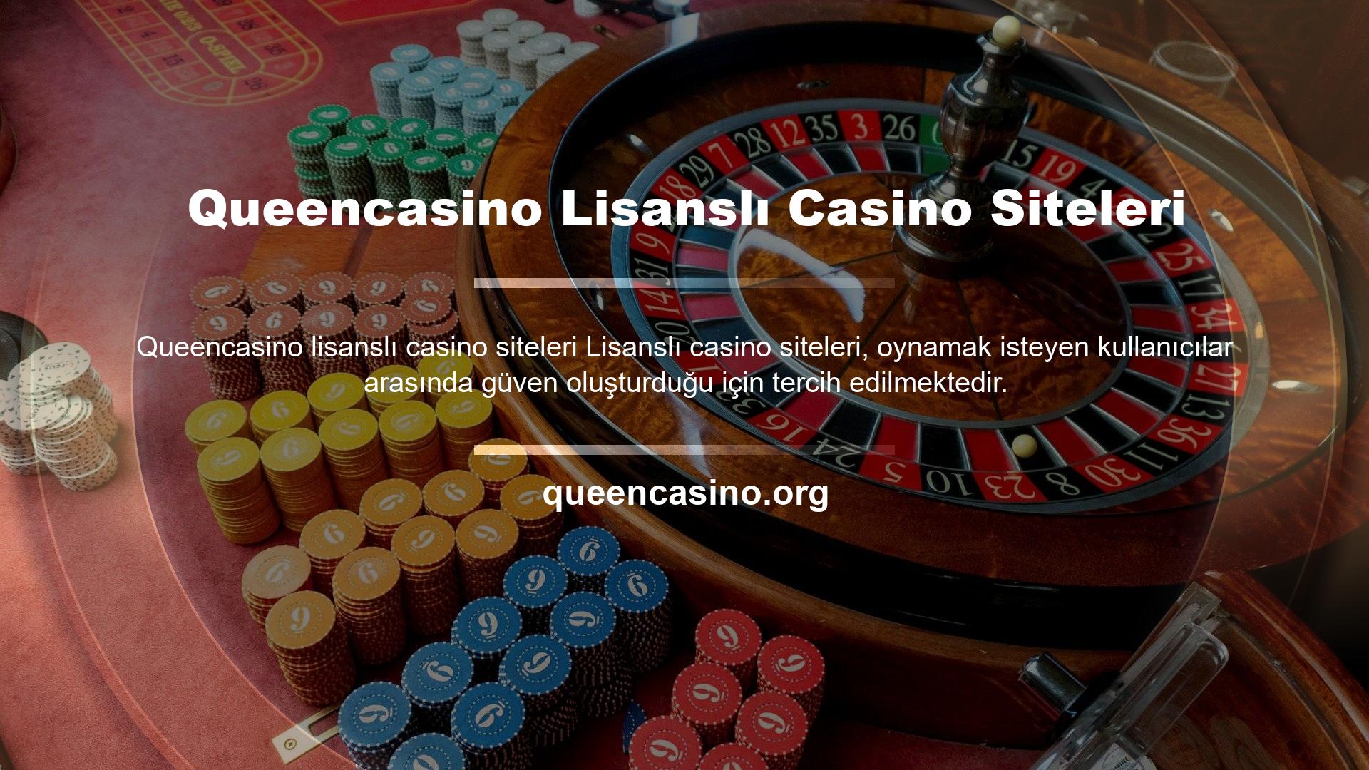Queencasino Lisanslı Casino Siteleri
