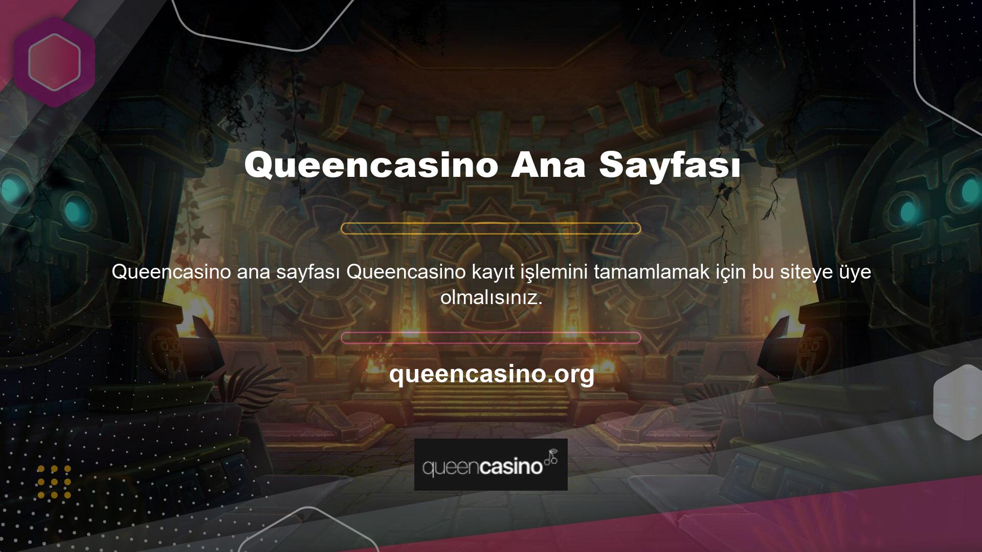 Queencasino ana sayfası