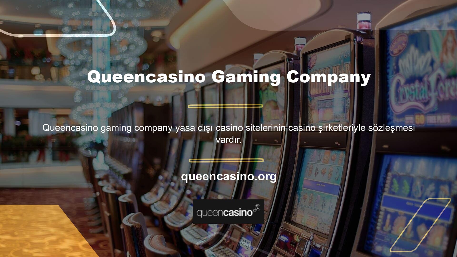 Queencasino yasa dışı casino sitelerinin adreslerini de onayladı