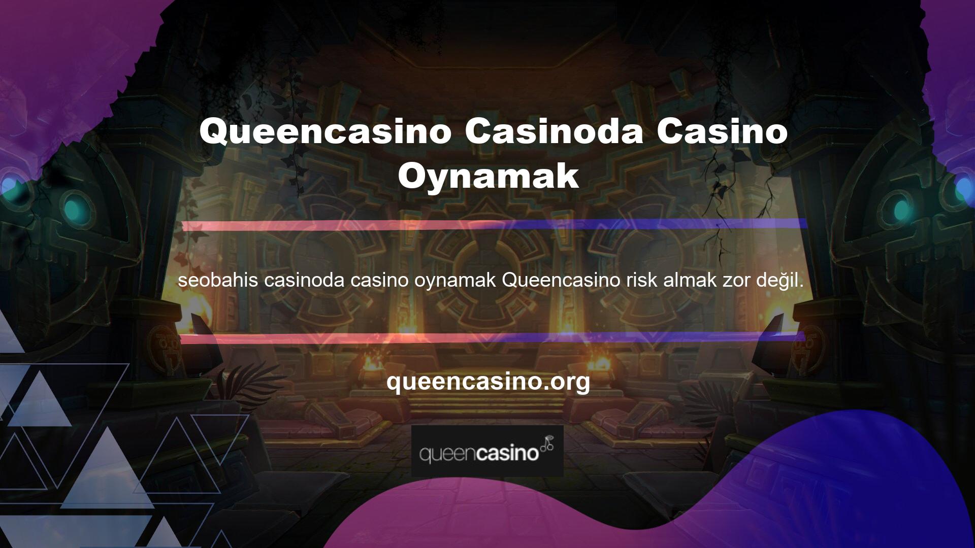 Queencasino casino bonusu kullanarak başarı şansınızı artırabilir ve sitedeki eylemlerinizde daha cesur olabilirsiniz